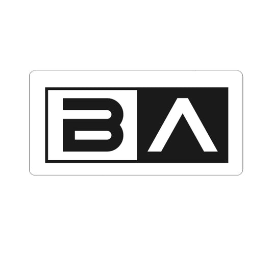 Bold BA Logo Kiss-Cut Stickers - Stylish Vinyl Decals for Laptops, Water Bottles, and More